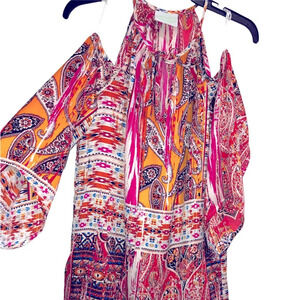 Pearl 88 small boho cold shoulder dress